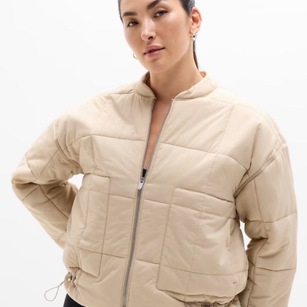 Women's Beige Quilted Jacket (Evergreen Jacket)